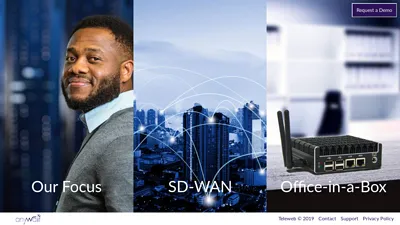 Home page of the Anywair / Teleweb company website